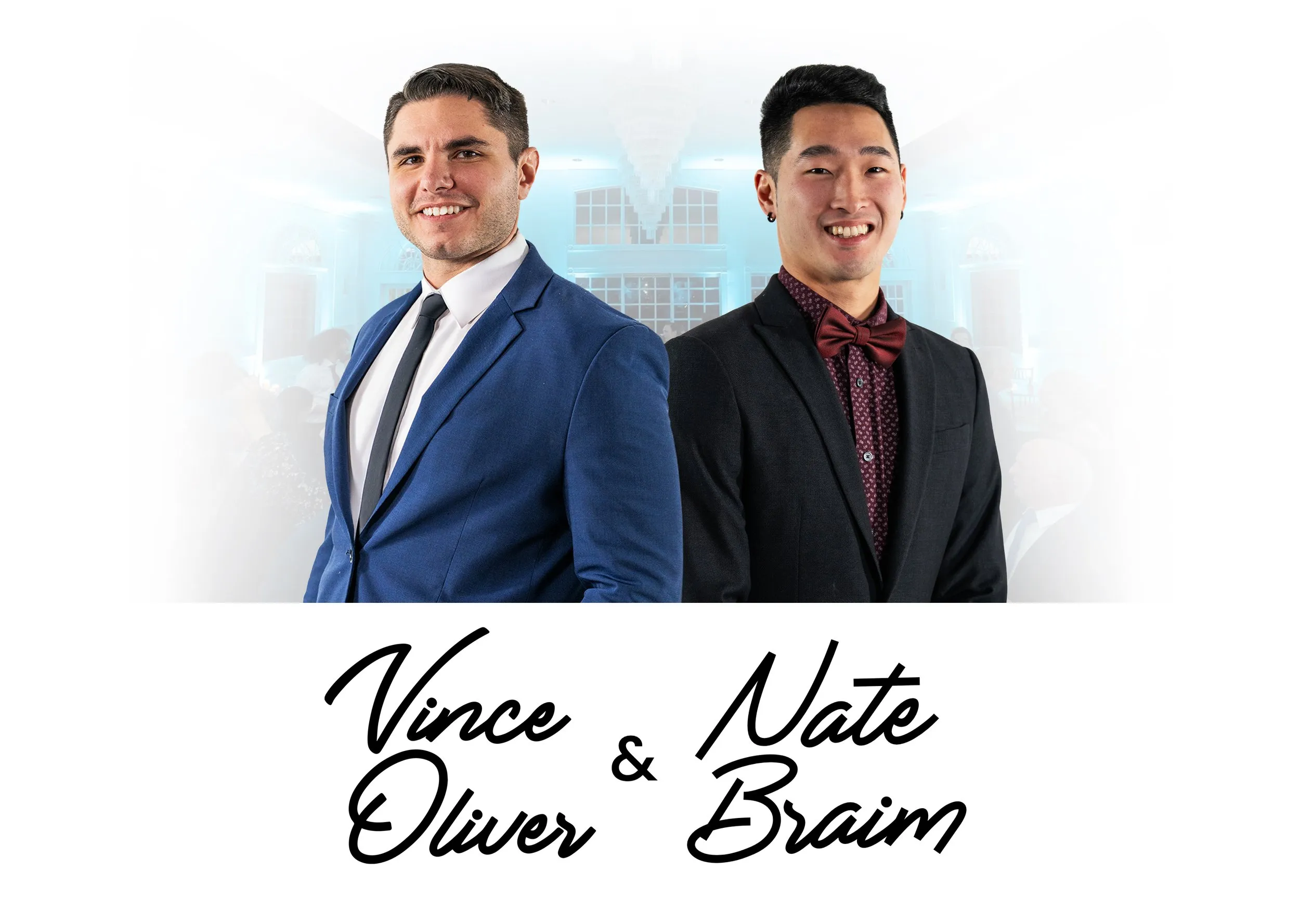 Vince Oliver and his teammate Nate